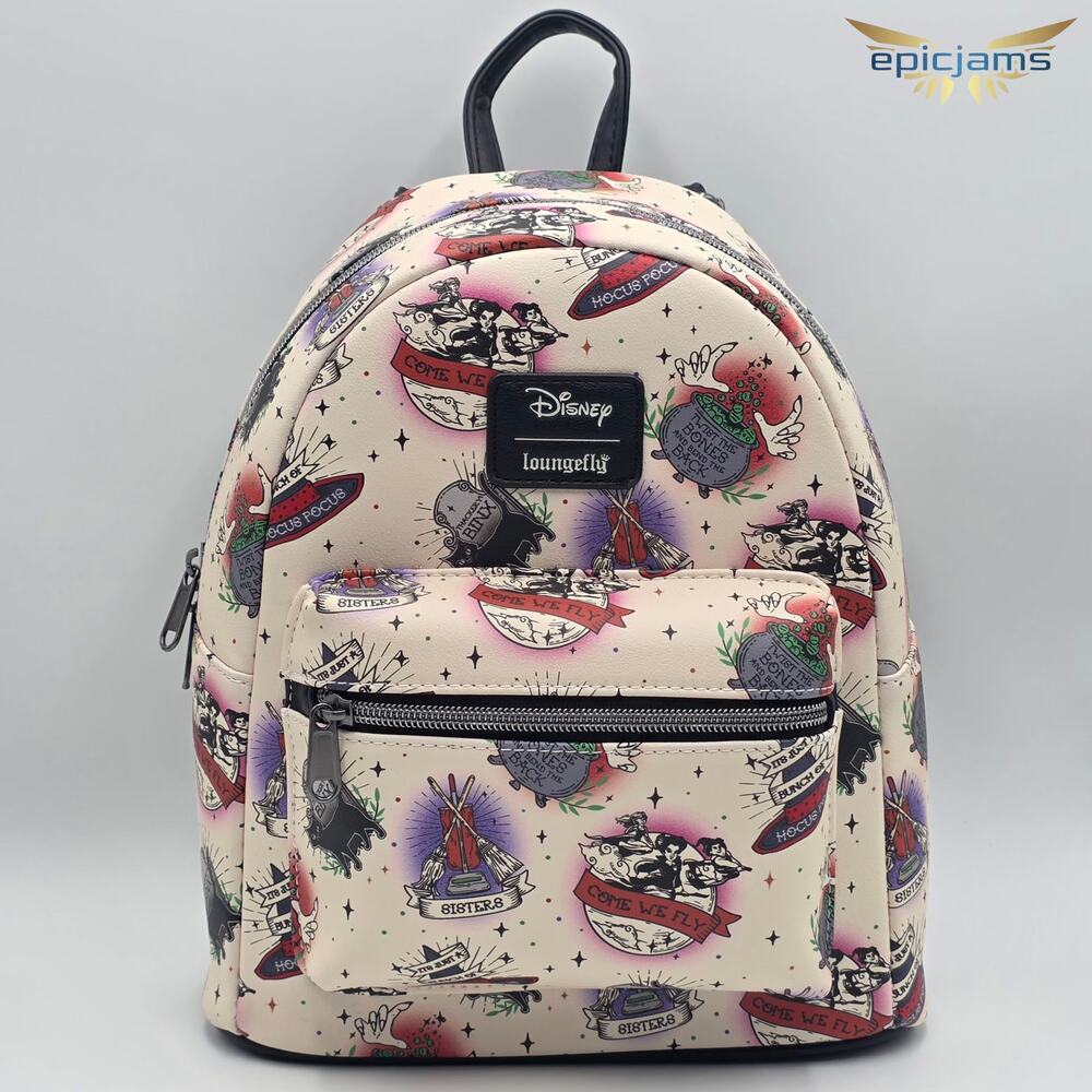 Loungefly Disney Hocus Pocus Tattoo Icons Mini Backpack